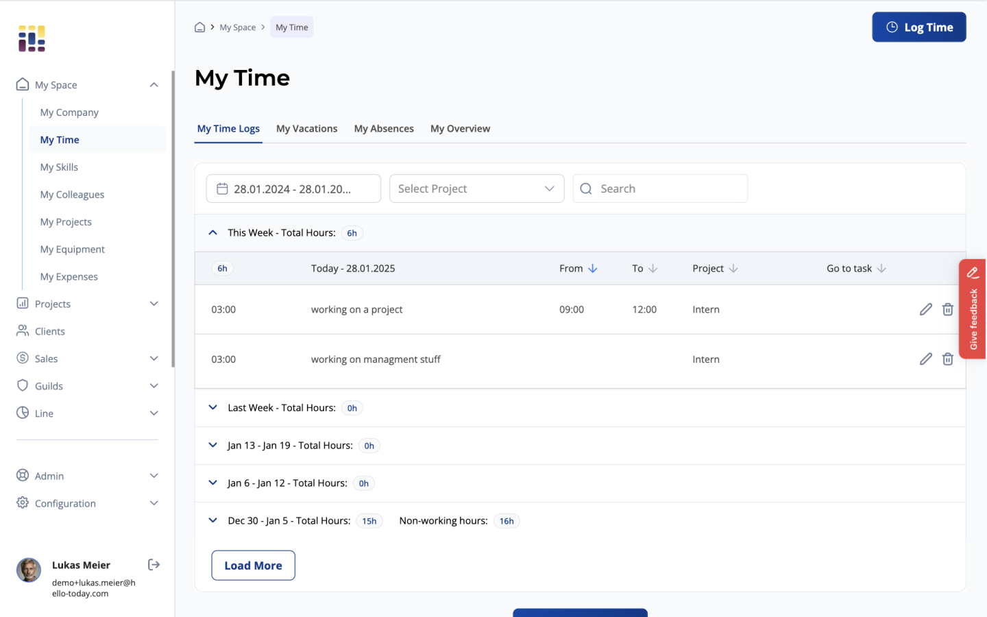 my space my time staging demo full